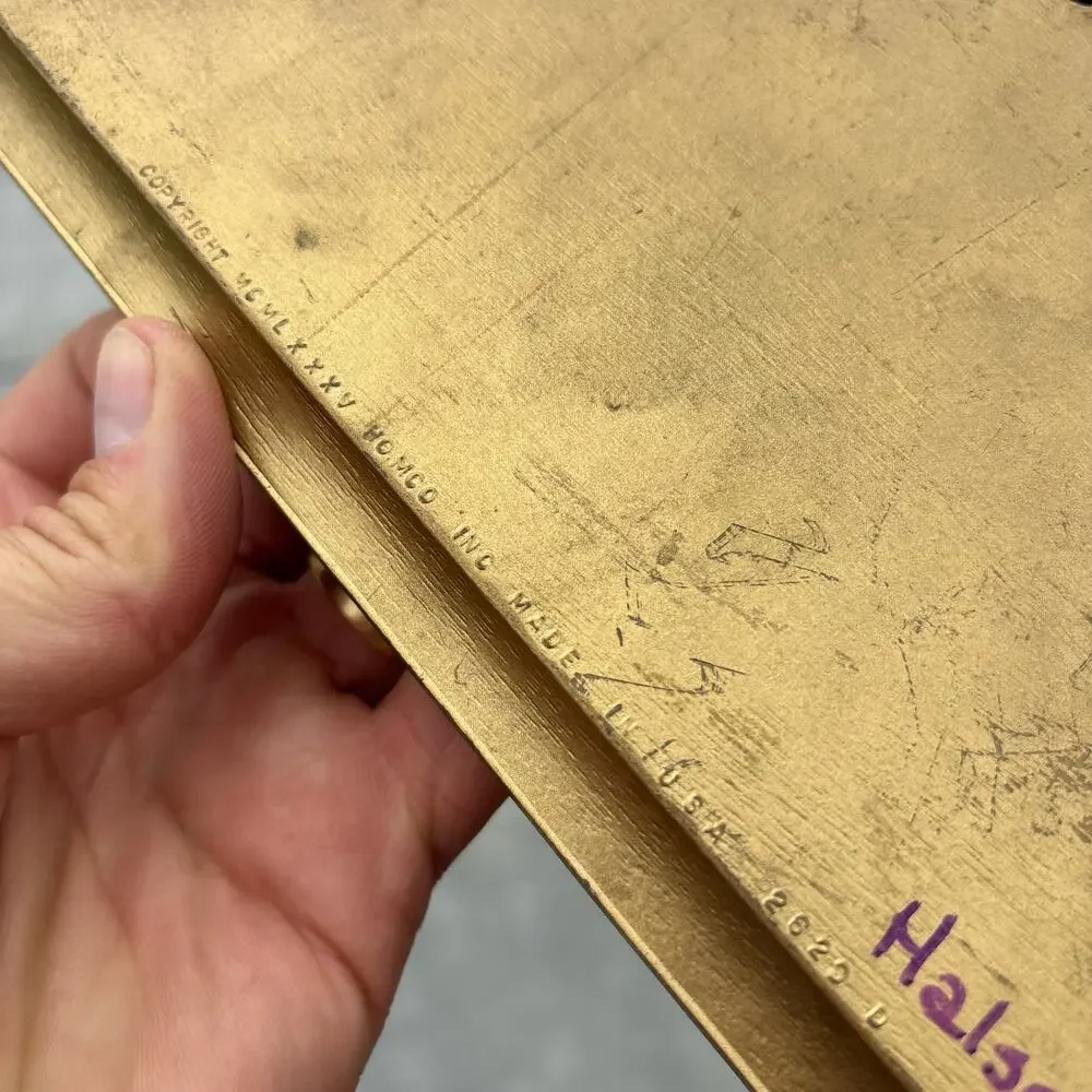 Vintage HOMCO Beveled Gold Vanity Wall Mirror Hollywood #2623 USA 1985 10